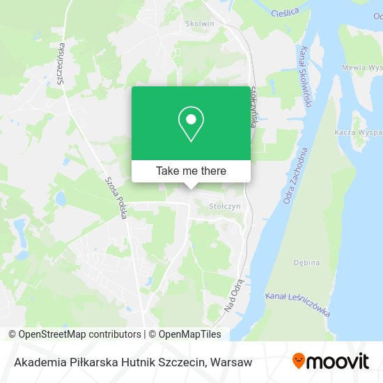 Akademia Piłkarska Hutnik Szczecin map