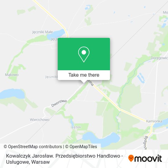 Kowalczyk Jarosław. Przedsiębiorstwo Handlowo - Usługowe map