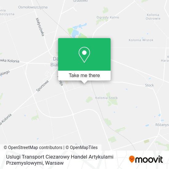 Uslugi Transport Ciezarowy Handel Artykulami Przemyslowymi map