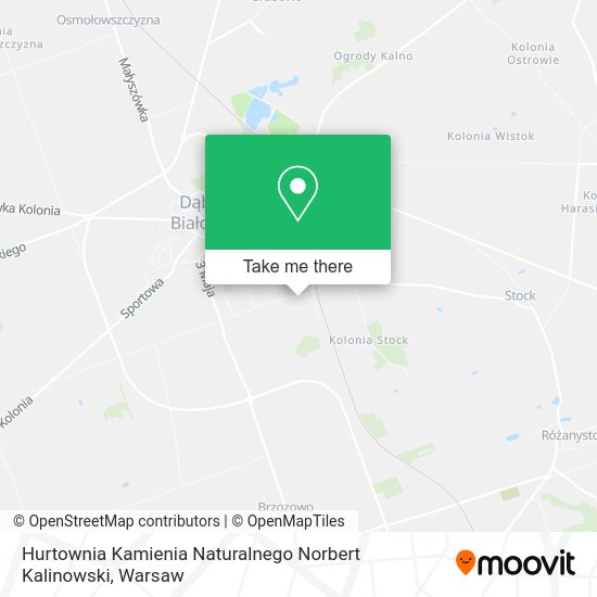 Hurtownia Kamienia Naturalnego Norbert Kalinowski map