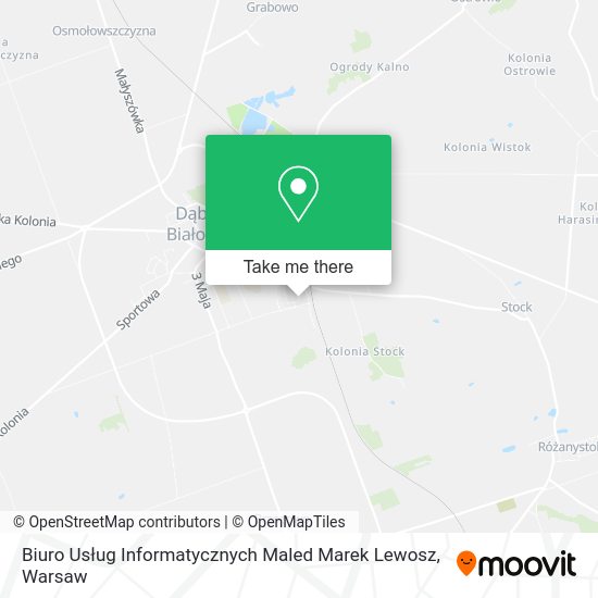 Biuro Usług Informatycznych Maled Marek Lewosz map