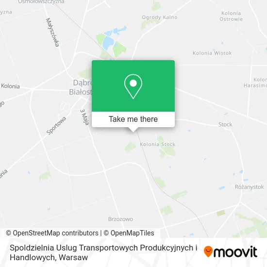 Spoldzielnia Uslug Transportowych Produkcyjnych i Handlowych map