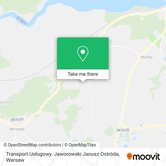 Transport Usługowy. Jaworowski Janusz Ostróda map