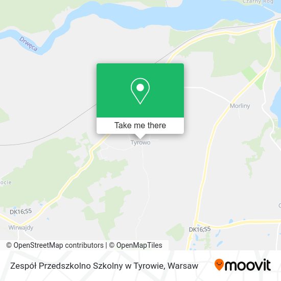 Zespół Przedszkolno Szkolny w Tyrowie map