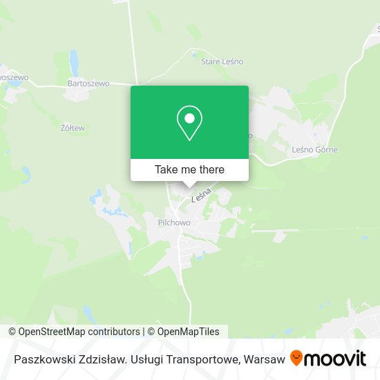 Paszkowski Zdzisław. Usługi Transportowe map