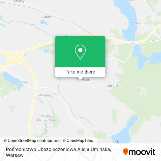 Pośrednictwo Ubezpieczeniowe Alicja Umińska map