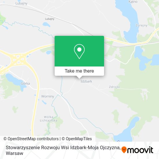 Stowarzyszenie Rozwoju Wsi Idzbark-Moja Ojczyzna map