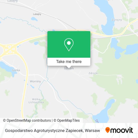 Gospodarstwo Agroturystyczne Zapiecek map