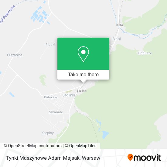 Tynki Maszynowe Adam Majsak map