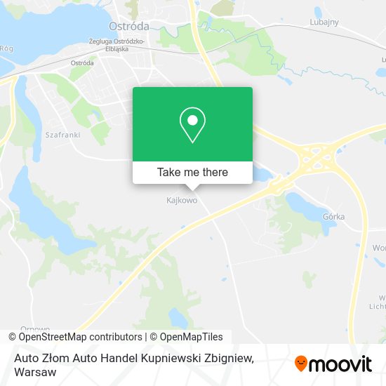 Auto Złom Auto Handel Kupniewski Zbigniew map