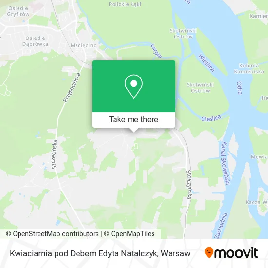 Карта Kwiaciarnia pod Debem Edyta Natalczyk