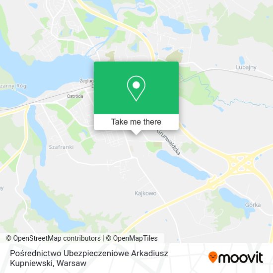 Pośrednictwo Ubezpieczeniowe Arkadiusz Kupniewski map