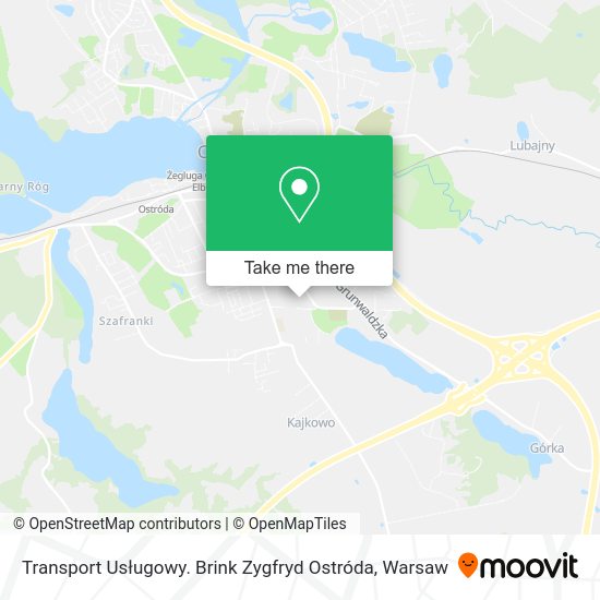 Transport Usługowy. Brink Zygfryd Ostróda map