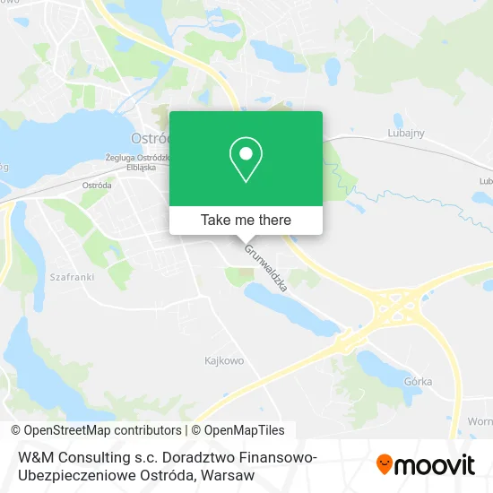 Карта W&M Consulting s.c. Doradztwo Finansowo-Ubezpieczeniowe Ostróda