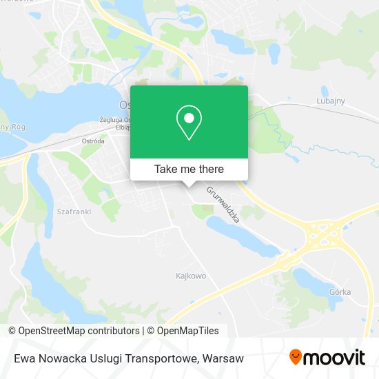 Карта Ewa Nowacka Uslugi Transportowe