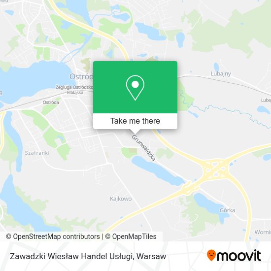 Zawadzki Wiesław Handel Usługi map