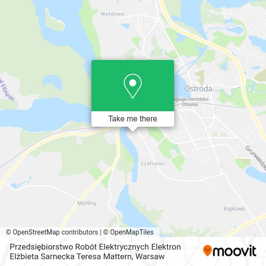 Przedsiębiorstwo Robót Elektrycznych Elektron Elżbieta Sarnecka Teresa Mattern map