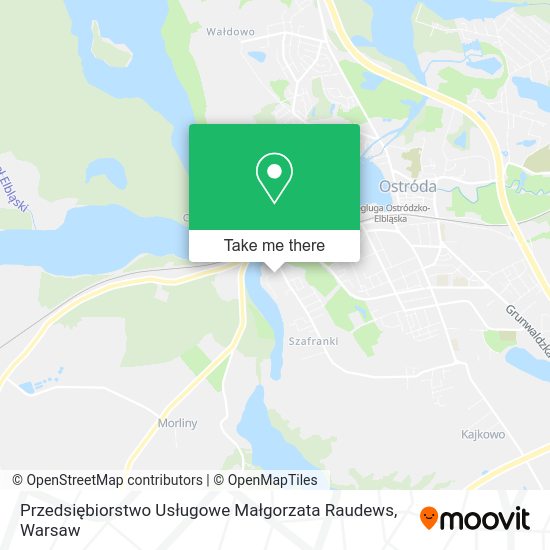 Przedsiębiorstwo Usługowe Małgorzata Raudews map