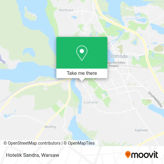 Hotelik Sandra map
