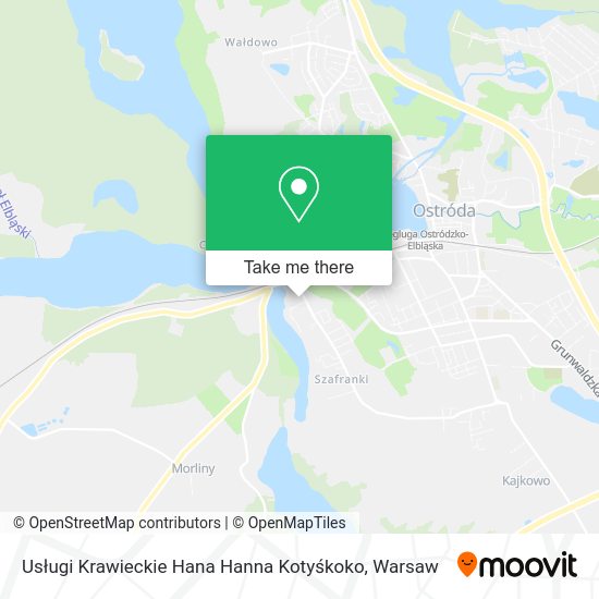 Usługi Krawieckie Hana Hanna Kotyśkoko map