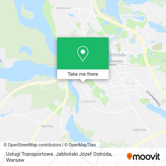 Usługi Transportowe. Jabłoński Józef Ostróda map