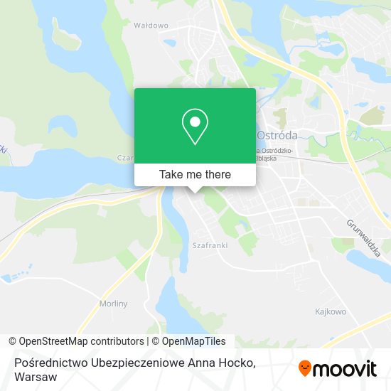 Pośrednictwo Ubezpieczeniowe Anna Hocko map