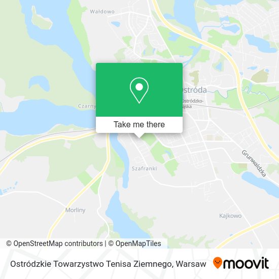 Карта Ostródzkie Towarzystwo Tenisa Ziemnego