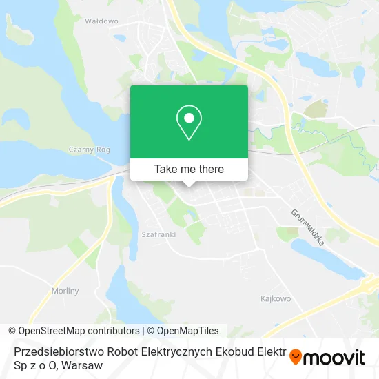 Карта Przedsiebiorstwo Robot Elektrycznych Ekobud Elektr Sp z o O