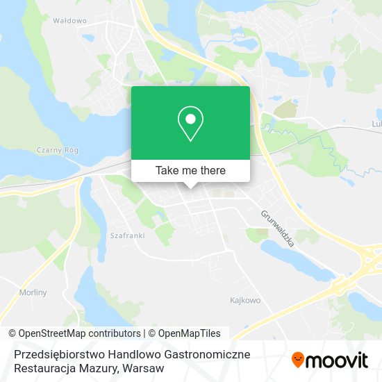 Przedsiębiorstwo Handlowo Gastronomiczne Restauracja Mazury map