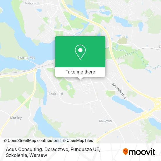 Карта Acus Consulting. Doradztwo, Fundusze UE, Szkolenia
