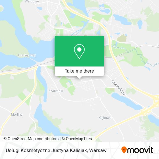 Usługi Kosmetyczne Justyna Kalisiak map