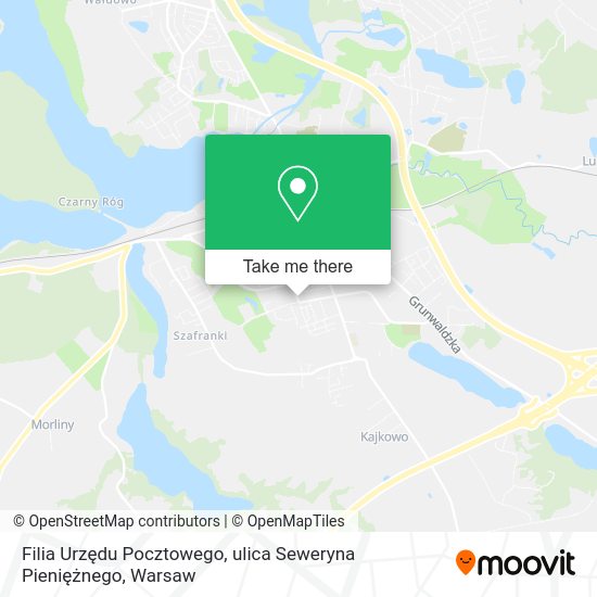 Filia Urzędu Pocztowego, ulica Seweryna Pieniężnego map