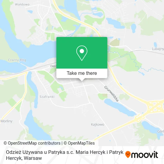 Карта Odzież Używana u Patryka s.c. Maria Hercyk i Patryk Hercyk