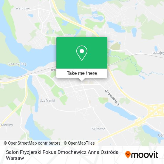 Salon Fryzjerski Fokus Dmochewicz Anna Ostróda map