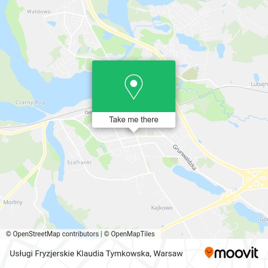 Usługi Fryzjerskie Klaudia Tymkowska map