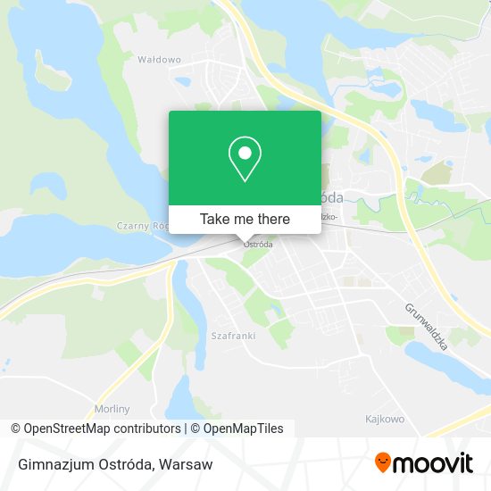 Gimnazjum Ostróda map