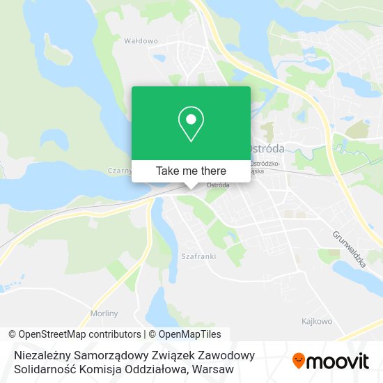 Niezależny Samorządowy Związek Zawodowy Solidarność Komisja Oddziałowa map