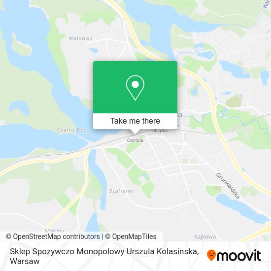 Sklep Spozywczo Monopolowy Urszula Kolasinska map