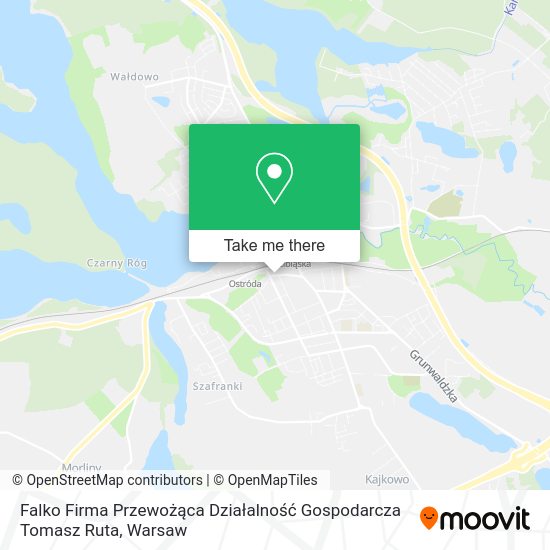 Falko Firma Przewożąca Działalność Gospodarcza Tomasz Ruta map