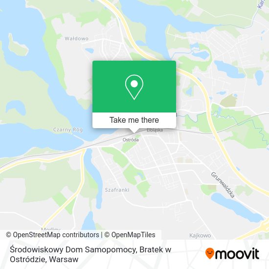 Środowiskowy Dom Samopomocy, Bratek w Ostródzie map