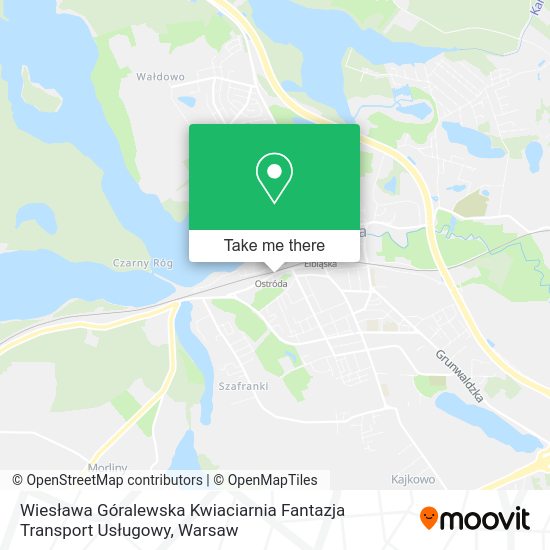 Wiesława Góralewska Kwiaciarnia Fantazja Transport Usługowy map