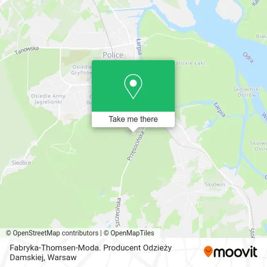 Fabryka-Thomsen-Moda. Producent Odzieży Damskiej map