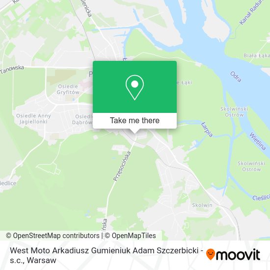 West Moto Arkadiusz Gumieniuk Adam Szczerbicki - s.c. map