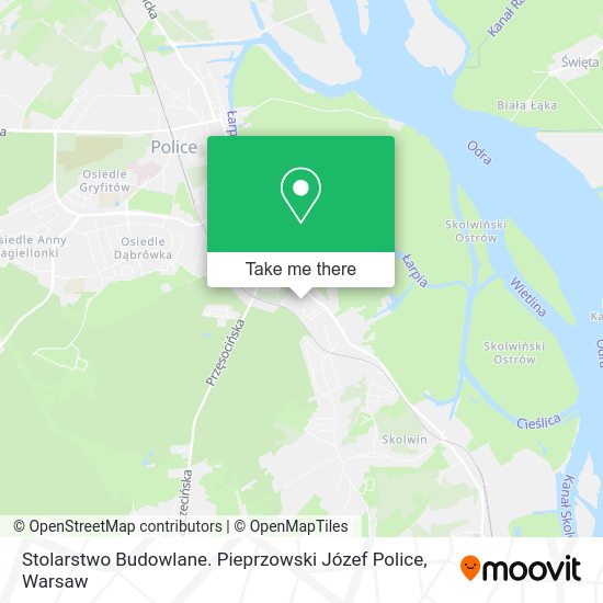 Stolarstwo Budowlane. Pieprzowski Józef Police map