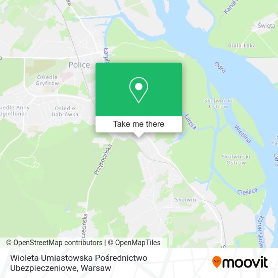 Wioleta Umiastowska Pośrednictwo Ubezpieczeniowe map