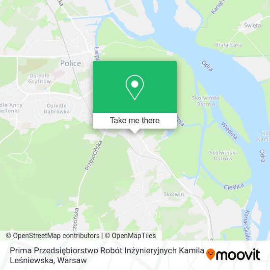 Prima Przedsiębiorstwo Robót Inżynieryjnych Kamila Leśniewska map