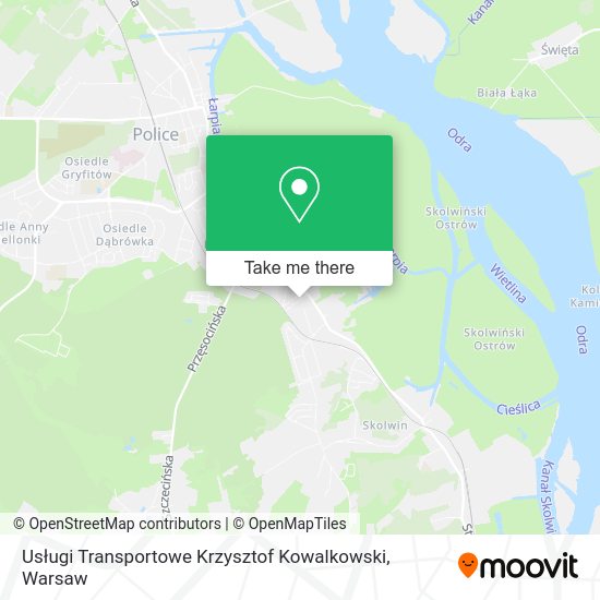 Usługi Transportowe Krzysztof Kowalkowski map