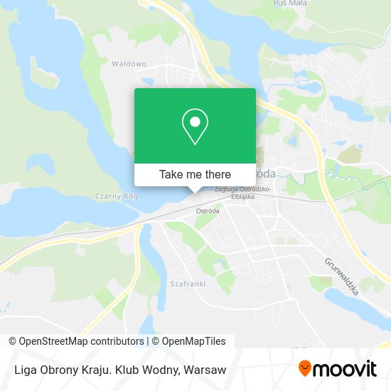 Liga Obrony Kraju. Klub Wodny map