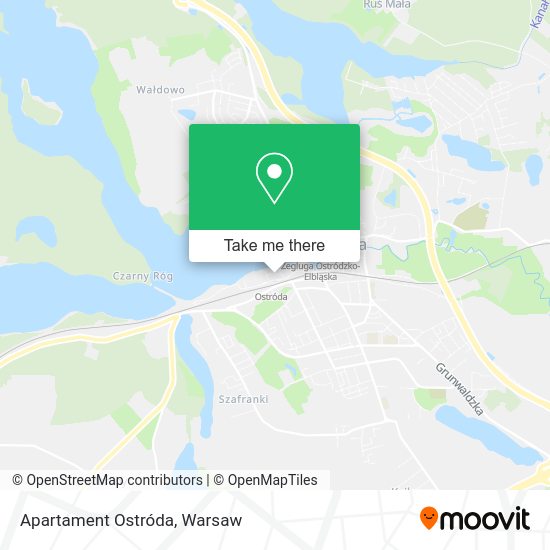 Apartament Ostróda map