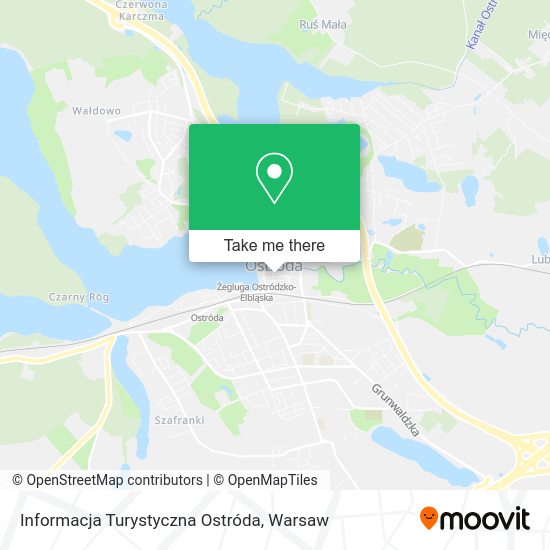 Informacja Turystyczna Ostróda map